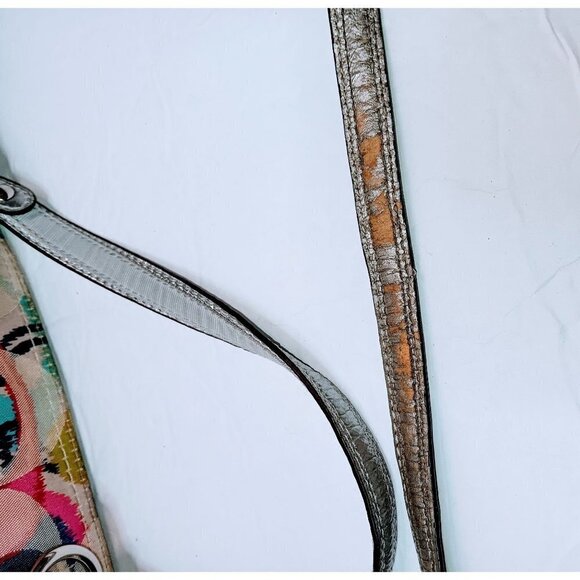 Coach Vintage Poppy Multicolor Signature Handbag - Picture 12 of 16